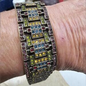 Heidi Daus Multicolor Swarovski Crystal Bracelet